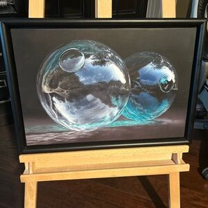 “Spheres” Giclee on canvas by Johannes Wessmark LE 4/99 handsigned.Hyper-realism